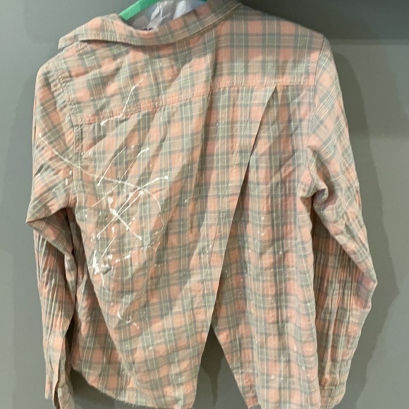 Current / Elliott 2/S splatter paint button down - Picture 3 of 3